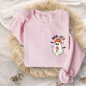 NEW Boo jee Ghost Graphic, Halloween Ghost Stanley Long Sleeve Sweatshirt